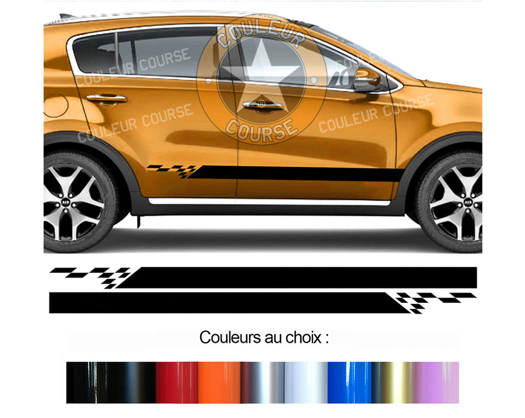 2 X ROCKER BODY STRIPS - KIA SPORTAGE - Ref: BD579N-29 