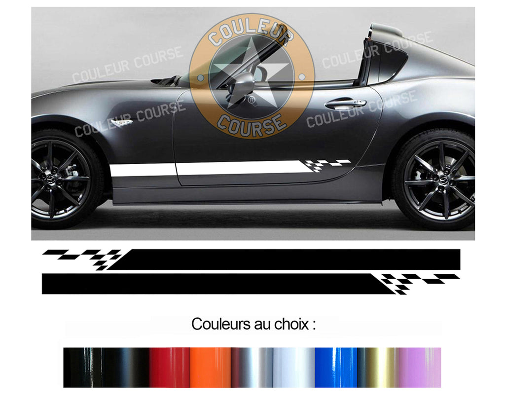 2 X ROCKER BODY STRIPS - MAZDA MX5 MIATA - Ref: BD579N-35 