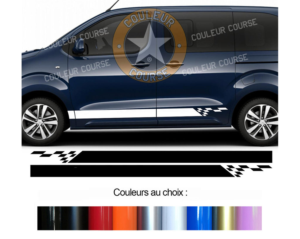 2 X BANDES BAS DE CAISSE - PEUGEOT EXPERT - Ref : BD579N-56