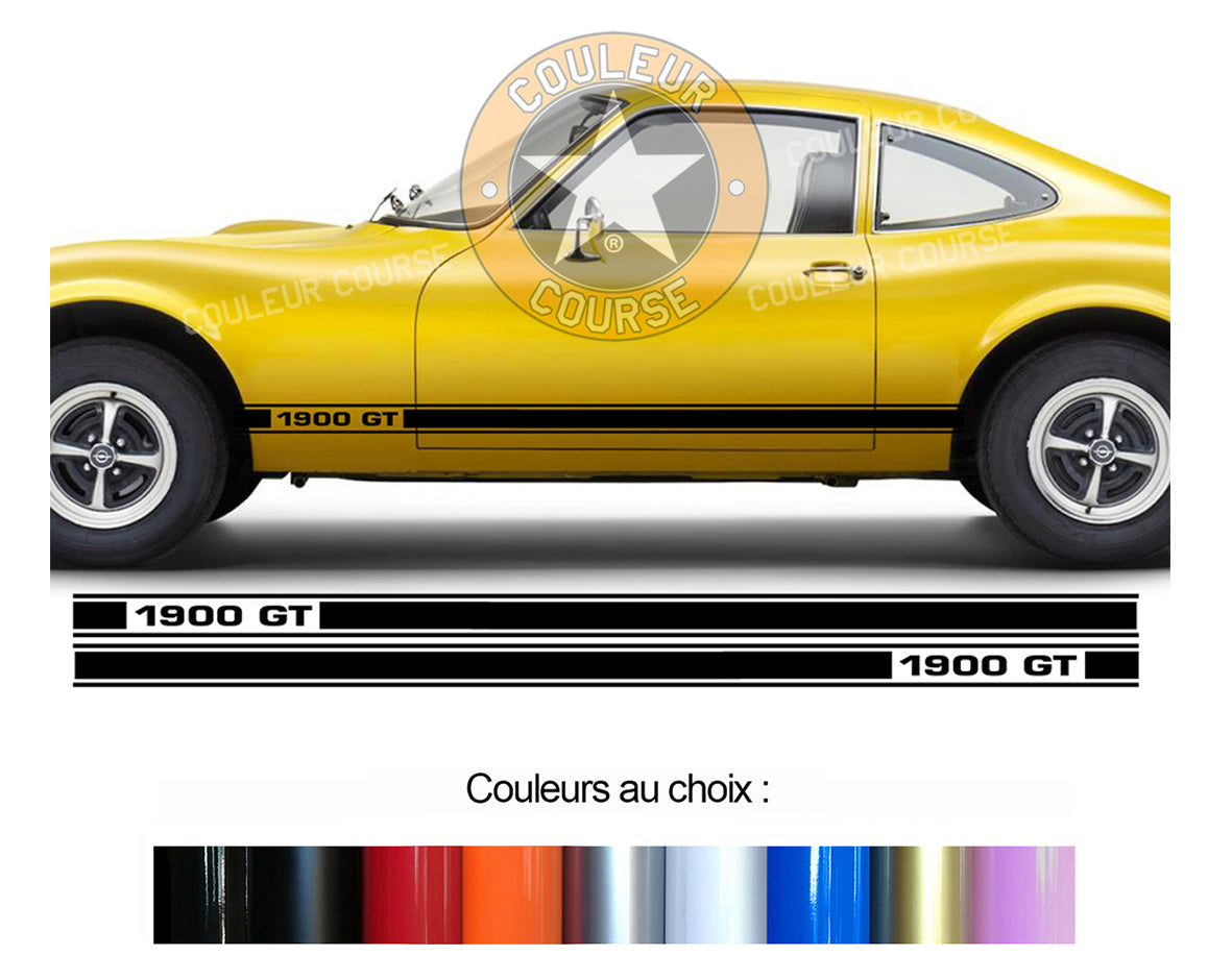 2 X ROCKER BODY STRIPS - OPEL GT 1900 - Ref: BD591-13 