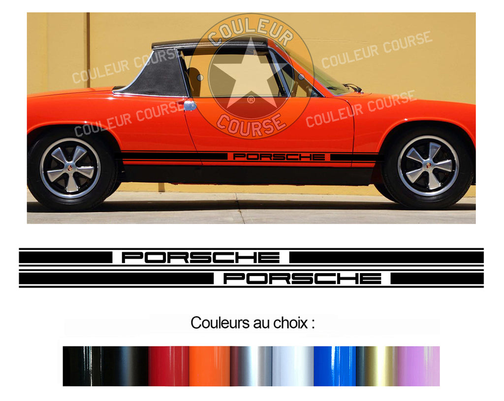 2 X BANDES BAS DE CAISSE - PORSCHE 914 - Ref : BD591-19