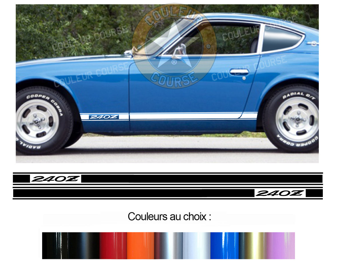 2 X ROCKER BODY STRIPS - DATSUN 240 Z - Ref: BD591-25 