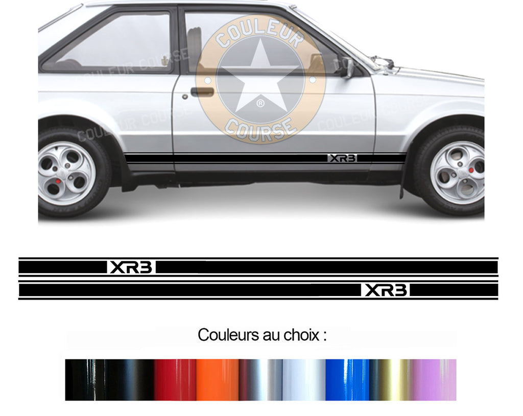 2 X BANDES BAS DE CAISSE - FORD ESCORT XR3 - Ref : BD591-33