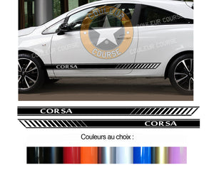 2 X BANDES BAS DE CAISSE - OPEL CORSA - Ref : BD599-10