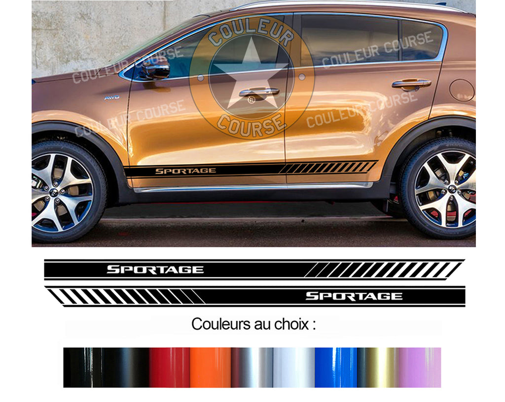 2 X ROCKER BODY STRIPS - KIA SPORTAGE - Ref: BD599-13 