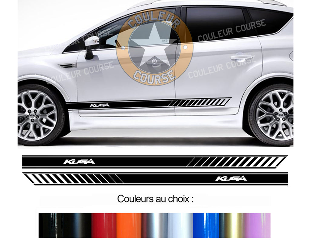 2 X ROCKER BODY STRIPS - FORD KUGA - Ref: BD599-17 