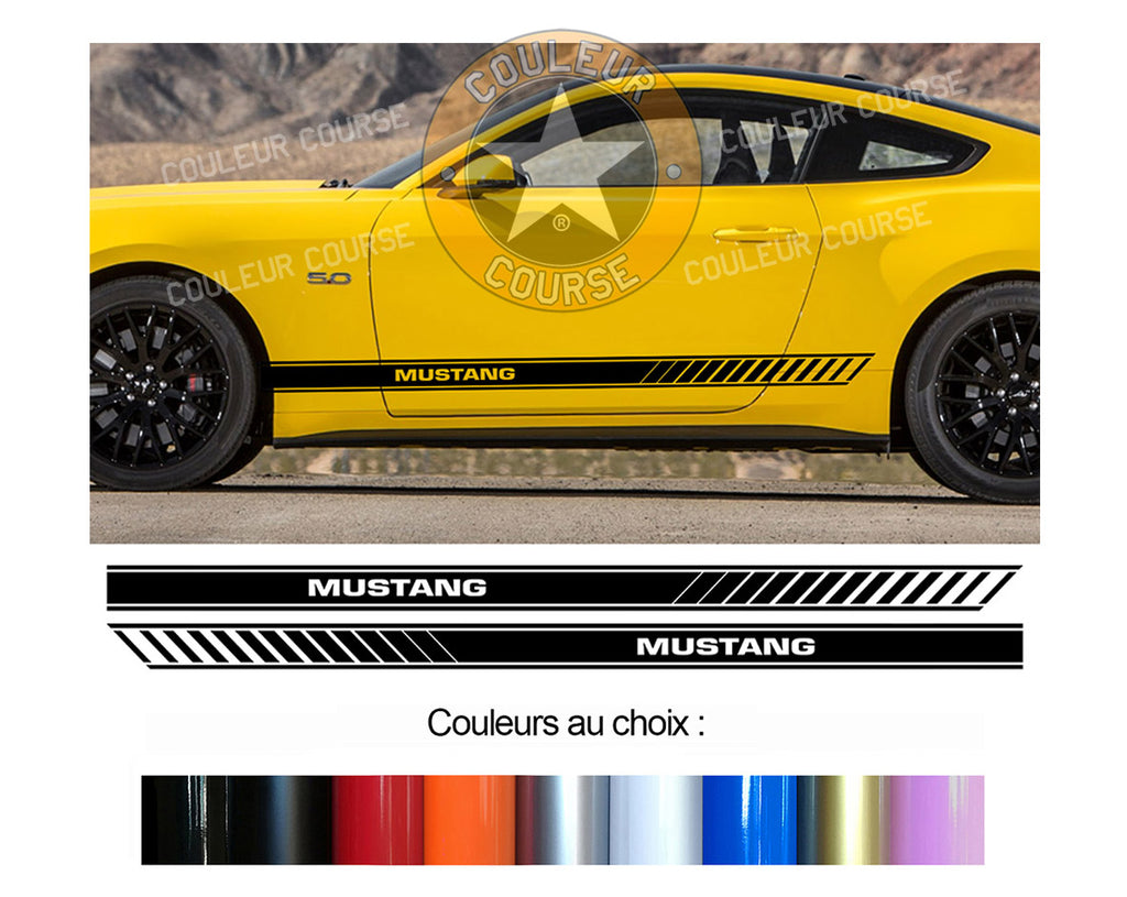 2 X ROCKER BODY STRIPS - FORD MUSTANG - Ref: BD599-20 