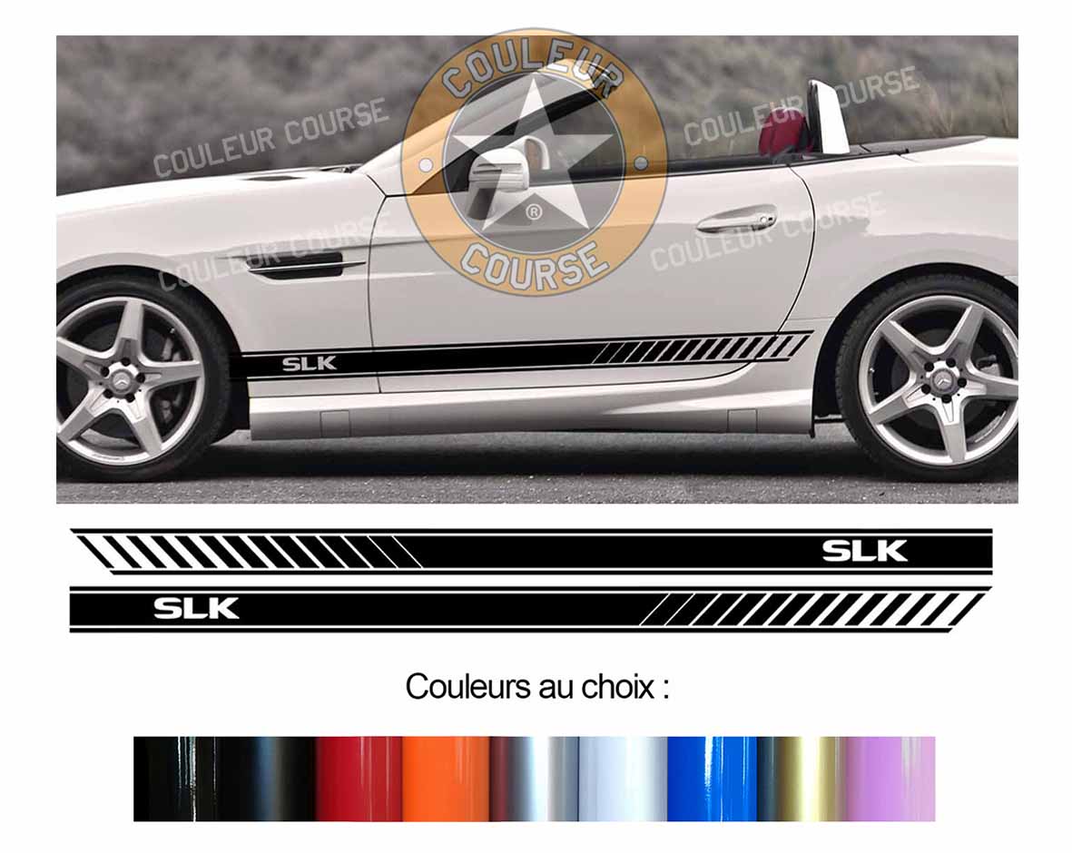 2 X BANDES BAS DE CAISSE - MERCEDES SLK - Ref : BD599-23