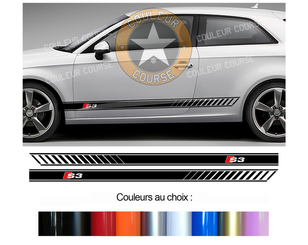 2 X BANDES BAS DE CAISSE - AUDI A3 S3 - Ref : BD599-24