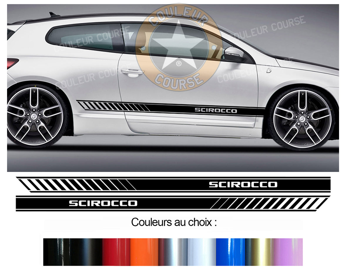 2 X BANDES BAS DE CAISSE - VW SCIROCCO - Ref : BD599-26