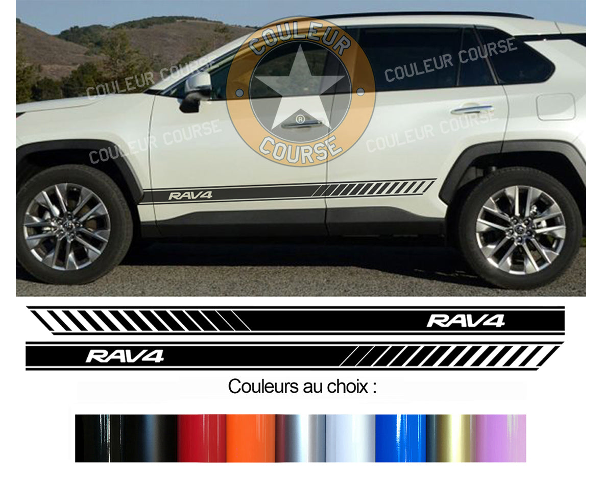 2 X BANDES BAS DE CAISSE - TOYOTA RAV4 - Ref : BD599-28