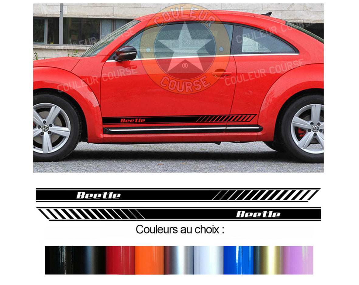 2 X BANDES BAS DE CAISSE - NEW BEETLE - Ref : BD599-3