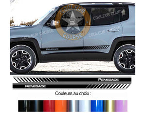 2 X BANDES BAS DE CAISSE - JEEP RENEGADE - Ref : BD599-41