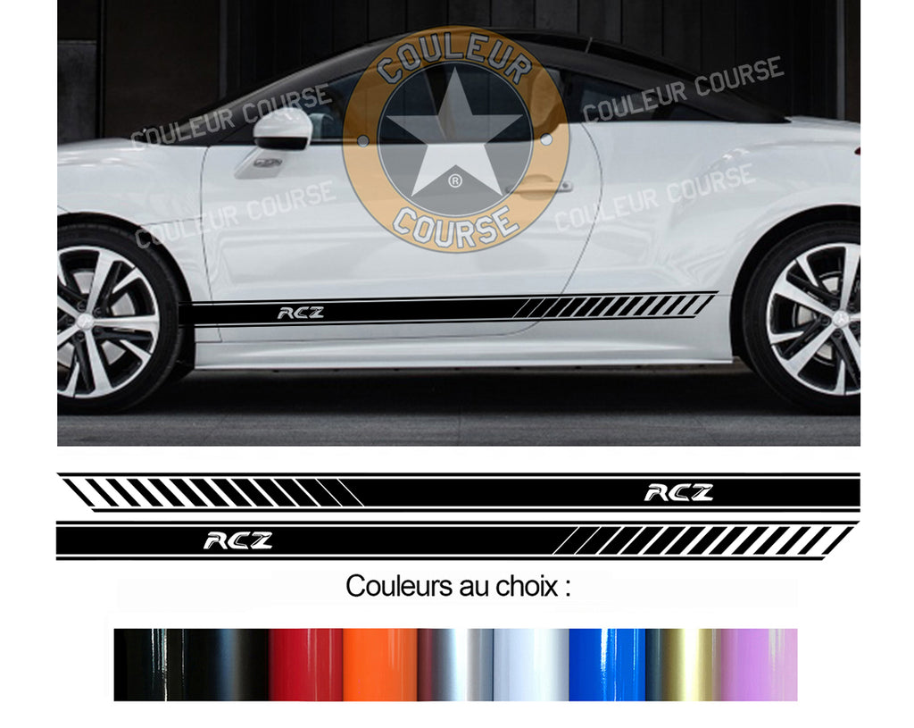 2 X BANDES BAS DE CAISSE - PEUGEOT RCZ - Ref : BD599-48