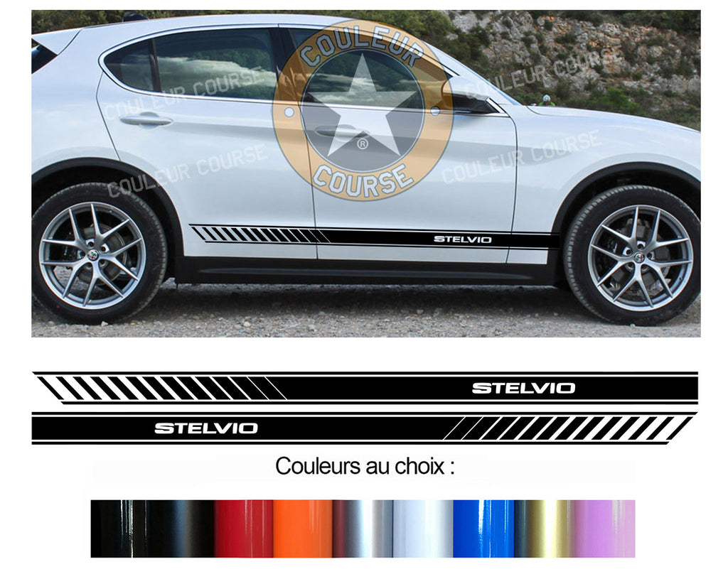 2 X BANDES BAS DE CAISSE - ALFA ROMEO STELVIO - Ref : BD599-51