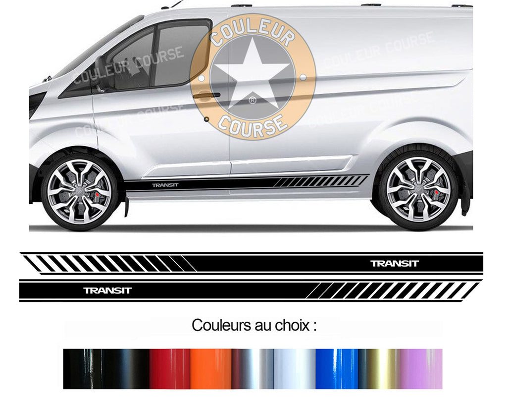 2 X ROCKER BODY STRIPS - FORD TRANSIT CUSTOM - Ref: BD599-53 