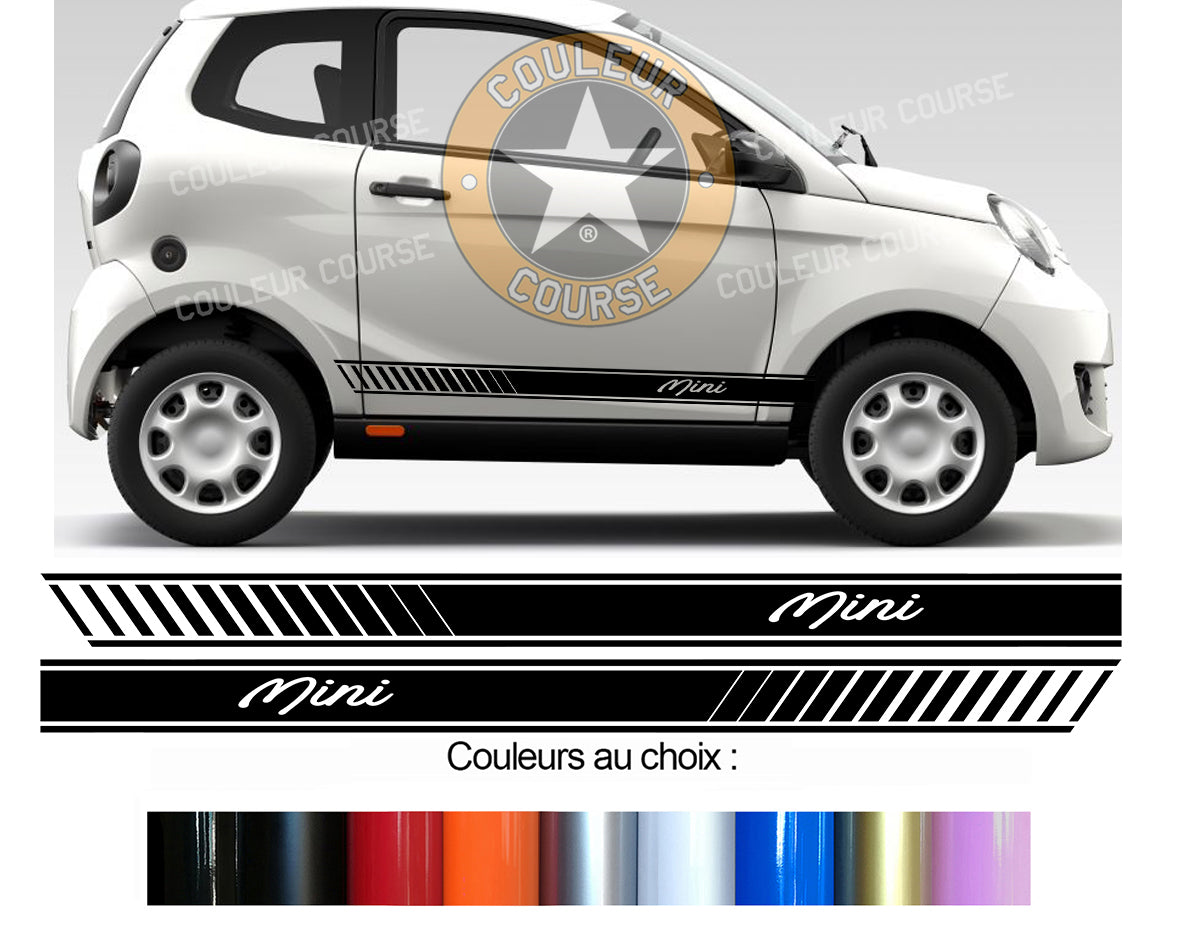 2 X BANDES BAS DE CAISSE - AIXAM MINIAUTO - Ref : BD599-60