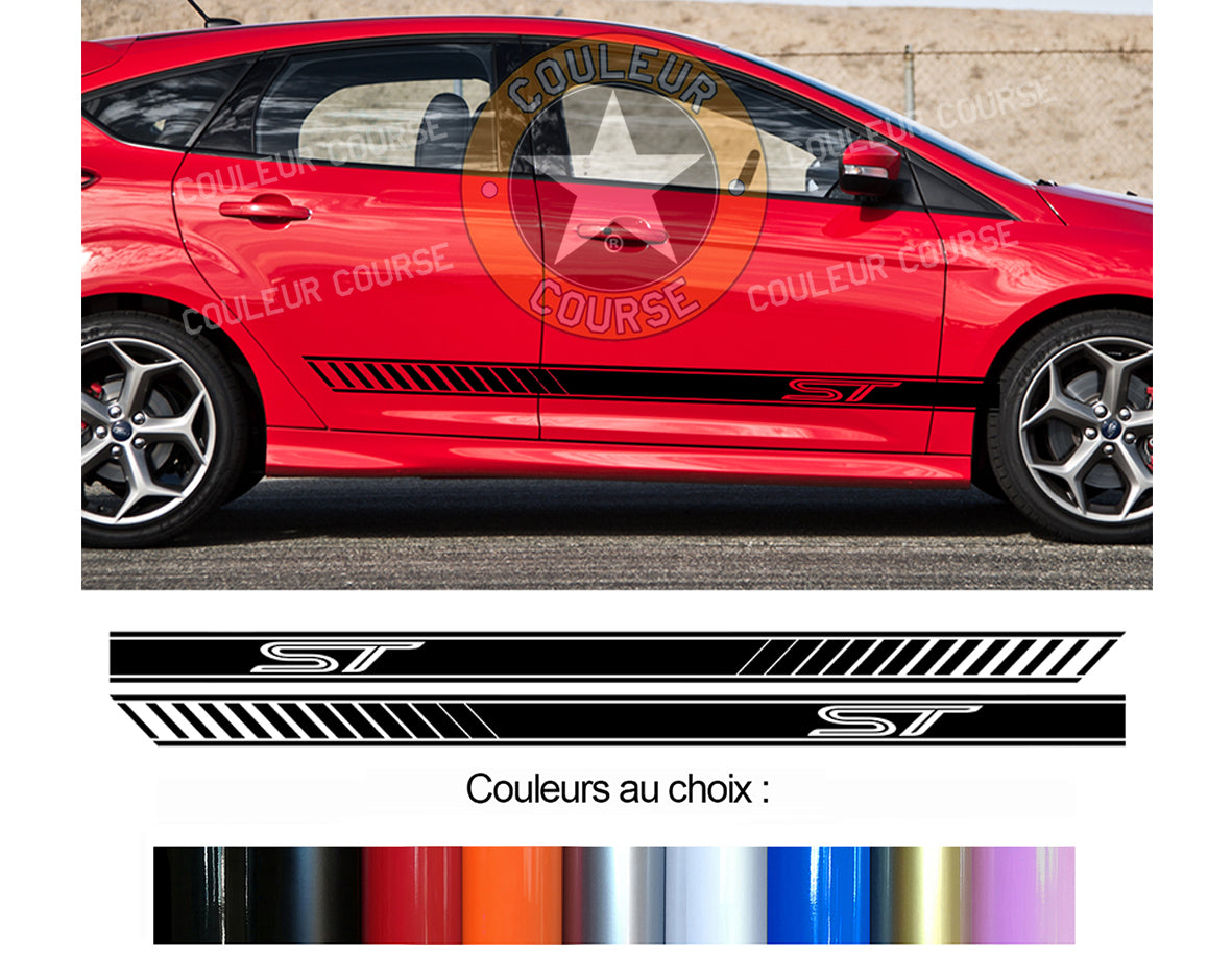 2 X ROCKER BODY STRIPS - FORD FOCUS - Ref: BD599-7 