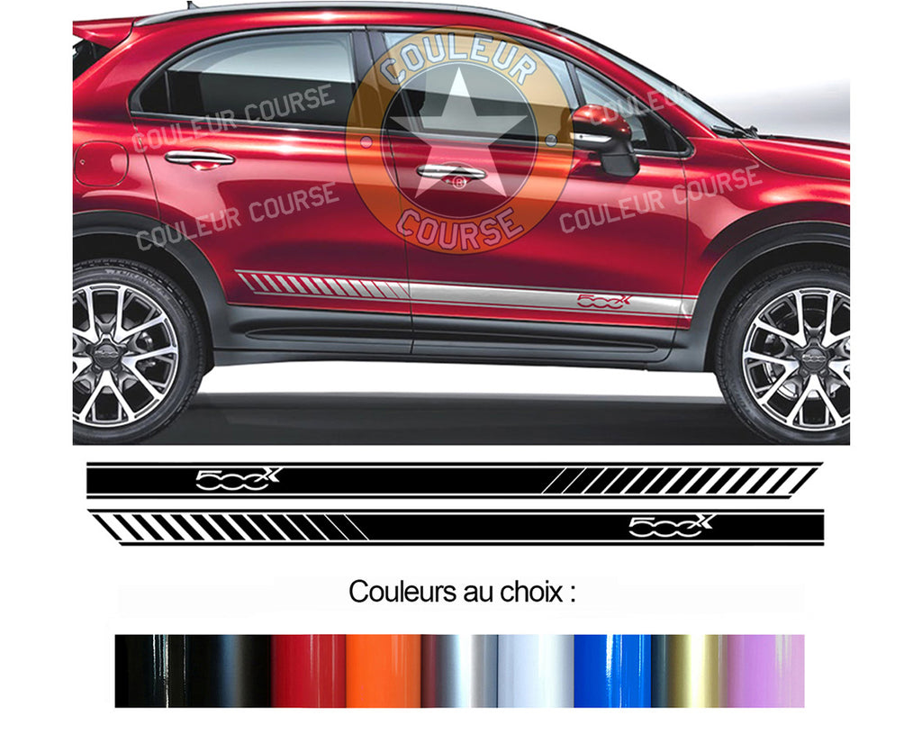 2 X BANDES BAS DE CAISSE - FIAT 500 X - Ref : BD599-8