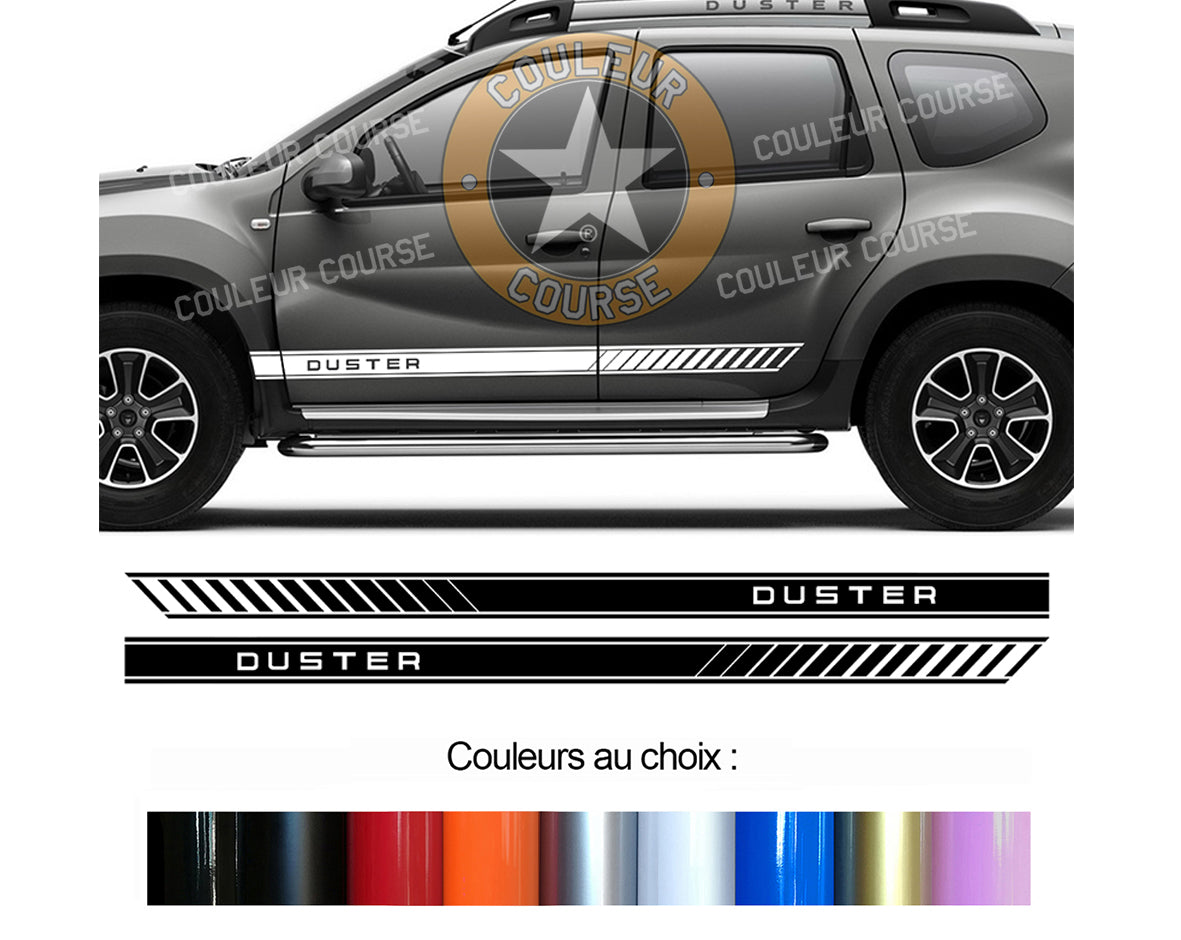 2 X ROCKER BODY STRIPS - DACIA DUSTER - Ref: BD599-9.