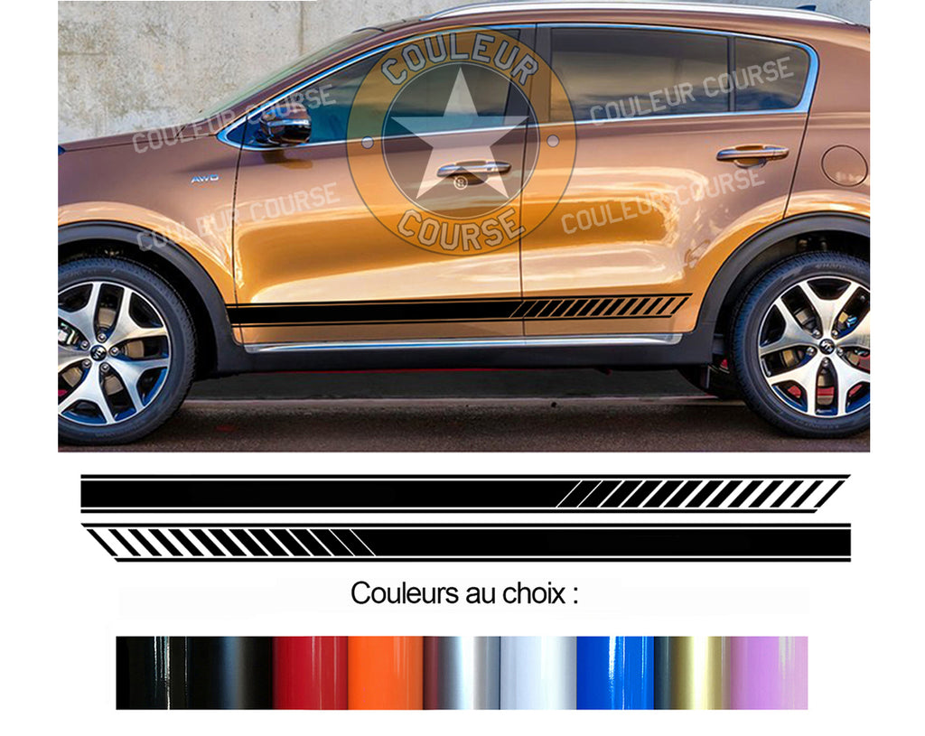 2 X ROCKER BODY STRIPS - KIA SPORTAGE - Ref: BD599N-13 