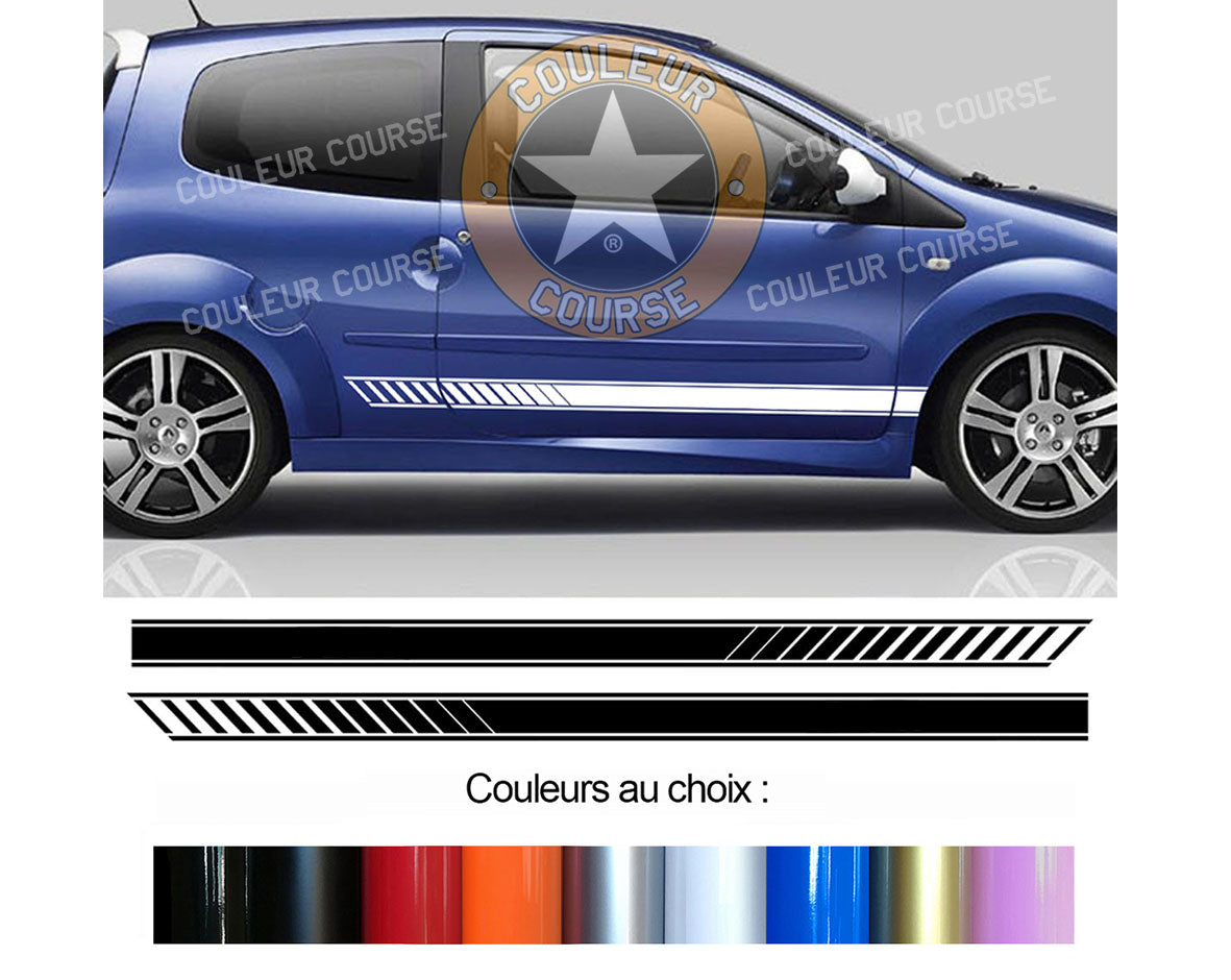 2 X ROCKER BODY STRIPS - RENAULT TWINGO 2 - Ref: BD599N-2 