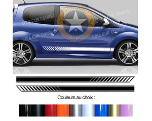 2 X BANDES BAS DE CAISSE - RENAULT TWINGO 2 - Ref : BD599N-2