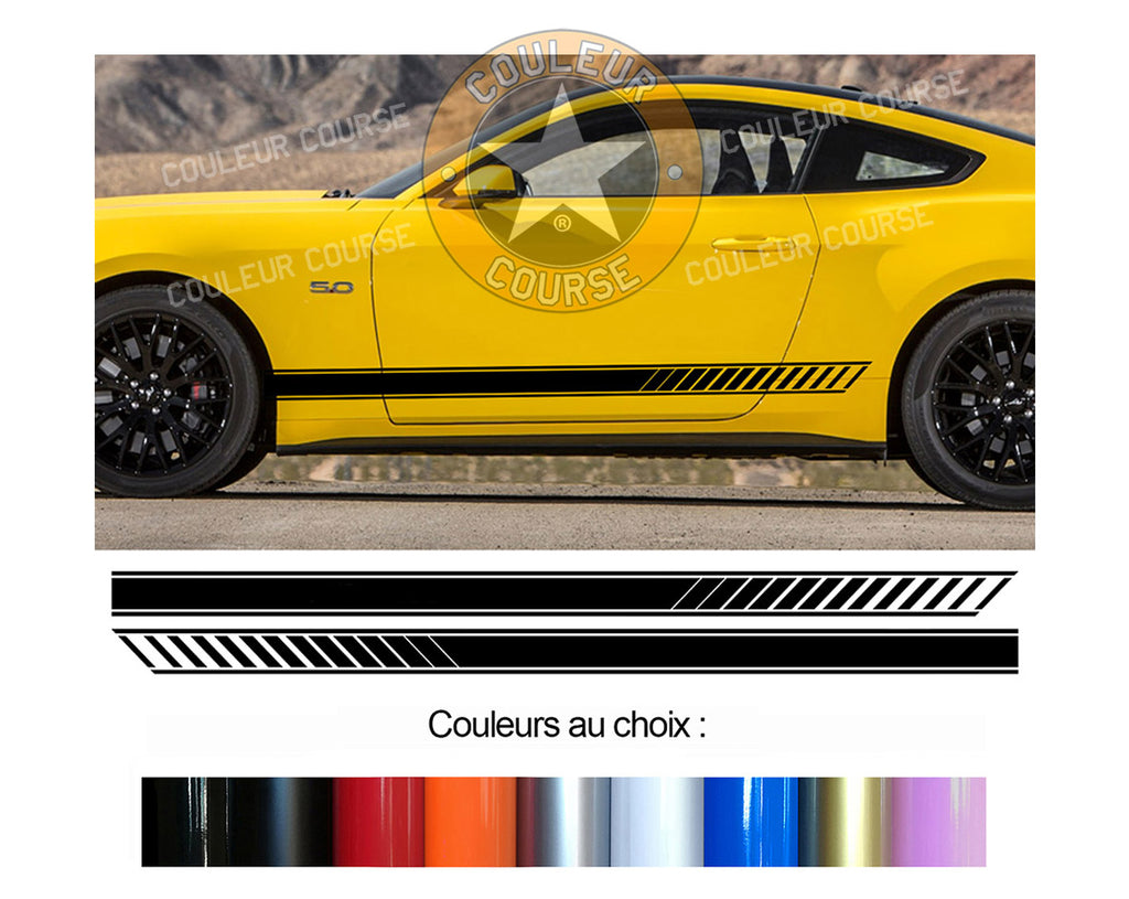 2 X ROCKER BODY STRIPS - FORD MUSTANG - Ref: BD599N-20 