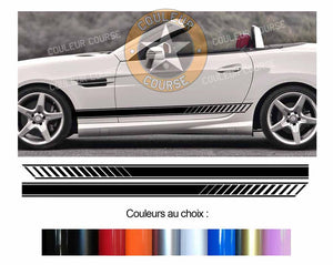 2 X BANDES BAS DE CAISSE - MERCEDES SLK - Ref : BD599N-23