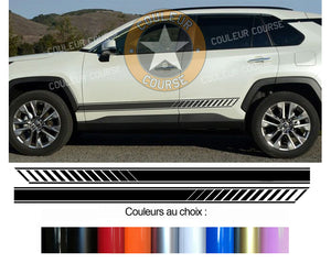 2 X LOWER BODY STRIPS - TOYOTA RAV4 - Ref: BD599N-28 