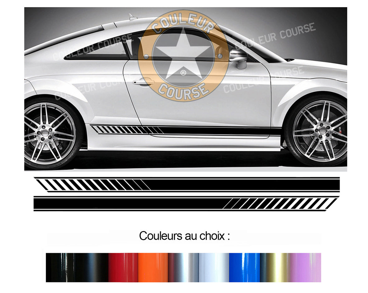 2 X BANDES BAS DE CAISSE - AUDI TT - Ref : BD599N-43