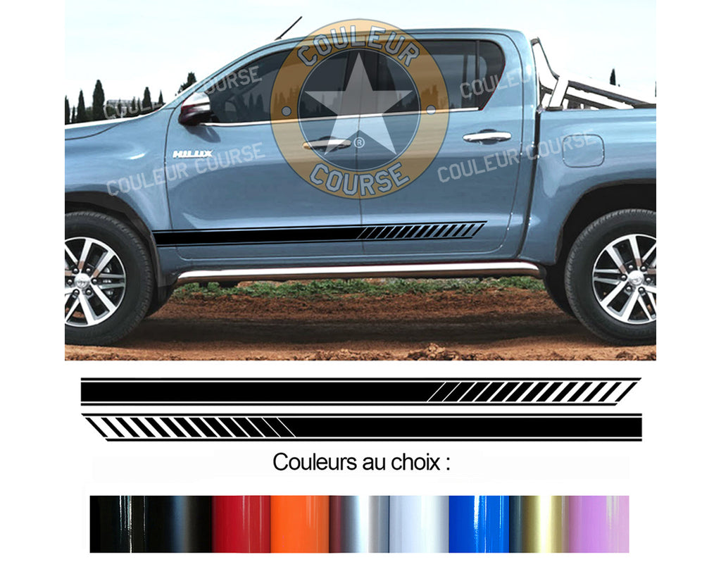 2 X ROCKER BODY STRIPS - TOYOTA HILUX - Ref: BD599N-5 