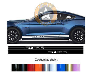 2 X BANDES BAS DE CAISSE - FORD MUSTANG GT 500 - Ref : BD601-5