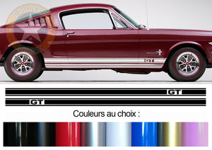 2 X BANDES BAS DE CAISSE - FORD MUSTANG GT - Ref : BD601-7
