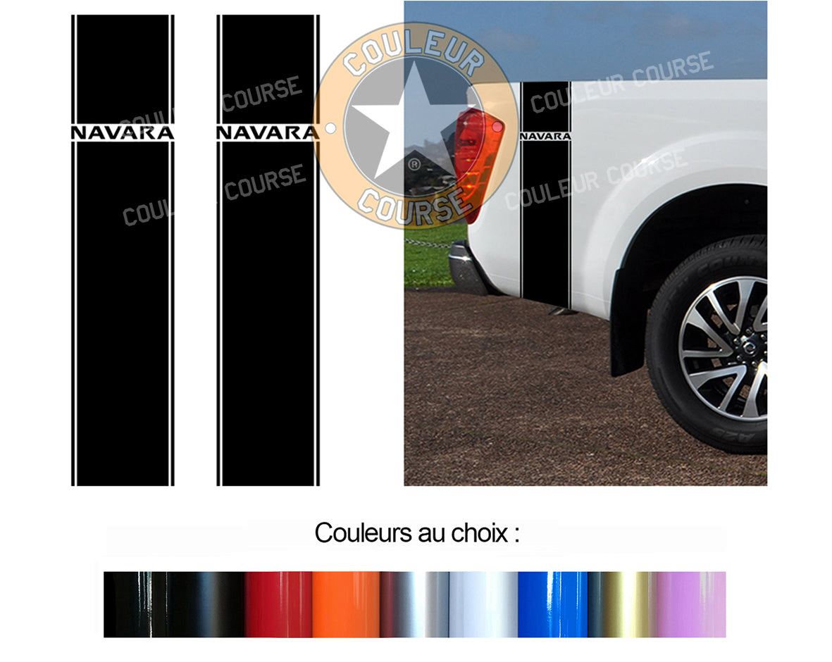 2 X ROCKER BODY STRIPS - NISSAN NAVARA - Ref: BD619-3 