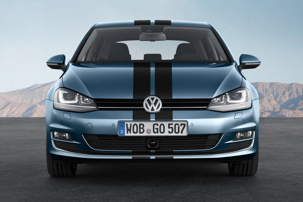 DOUBLE STRIPS - HOOD ROOF TRUNK - VW GOLF VII 2012 to 2019 - Ref: BD800-2