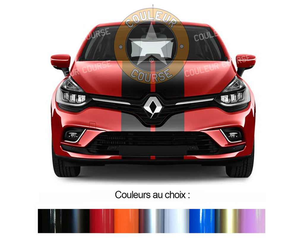 BANDES DOUBLE - CAPOT TOIT COFFRE - Renault Clio IV 4 2012 2019 - Ref : BD800-7