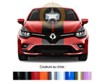 DOUBLE STRIPS - HOOD ROOF TRUNK - Renault Clio IV 4 2012 2019 - Ref: BD800-7