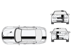 SINGLE NET STRIPS - HOOD ROOF TRUNK - BMW M3 E90 2004 2012 - Ref: BD803-10