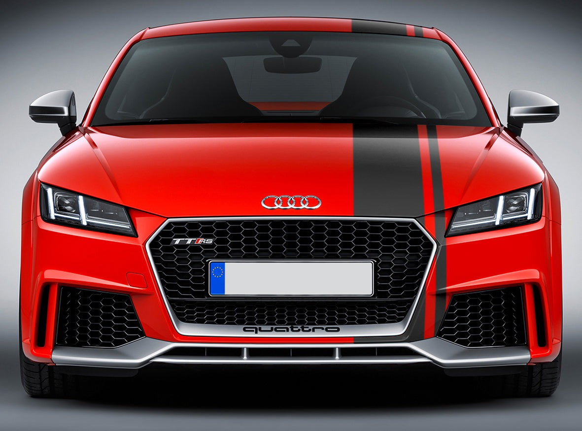 BANDES SIMPLE FILET - CAPOT TOIT COFFRE -  AUDI TT mk3 8S 2014 2019 - Ref : BD803-12