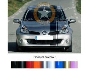 BANDES SIMPLE FILET - CAPOT TOIT COFFRE - RENAULT CLIO III 3 2005 2012 - Ref : BD803-4