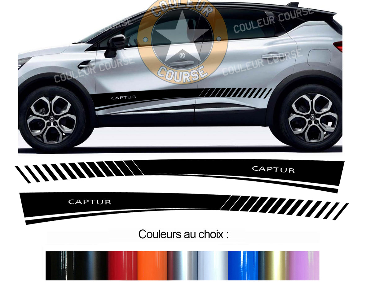 2 X ROCKER BODY STRIPS - RENAULT CAPTUR - Ref: BD805-2 