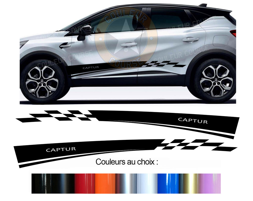 2 X BANDES BAS DE CAISSE RENAULT CAPTUR Ref : BD805-4