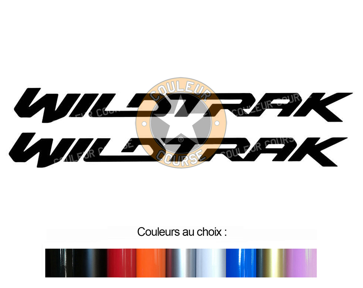 2 X WILDTRAK LOGOS 55cm - FORD RANGER - Ref: WA036 